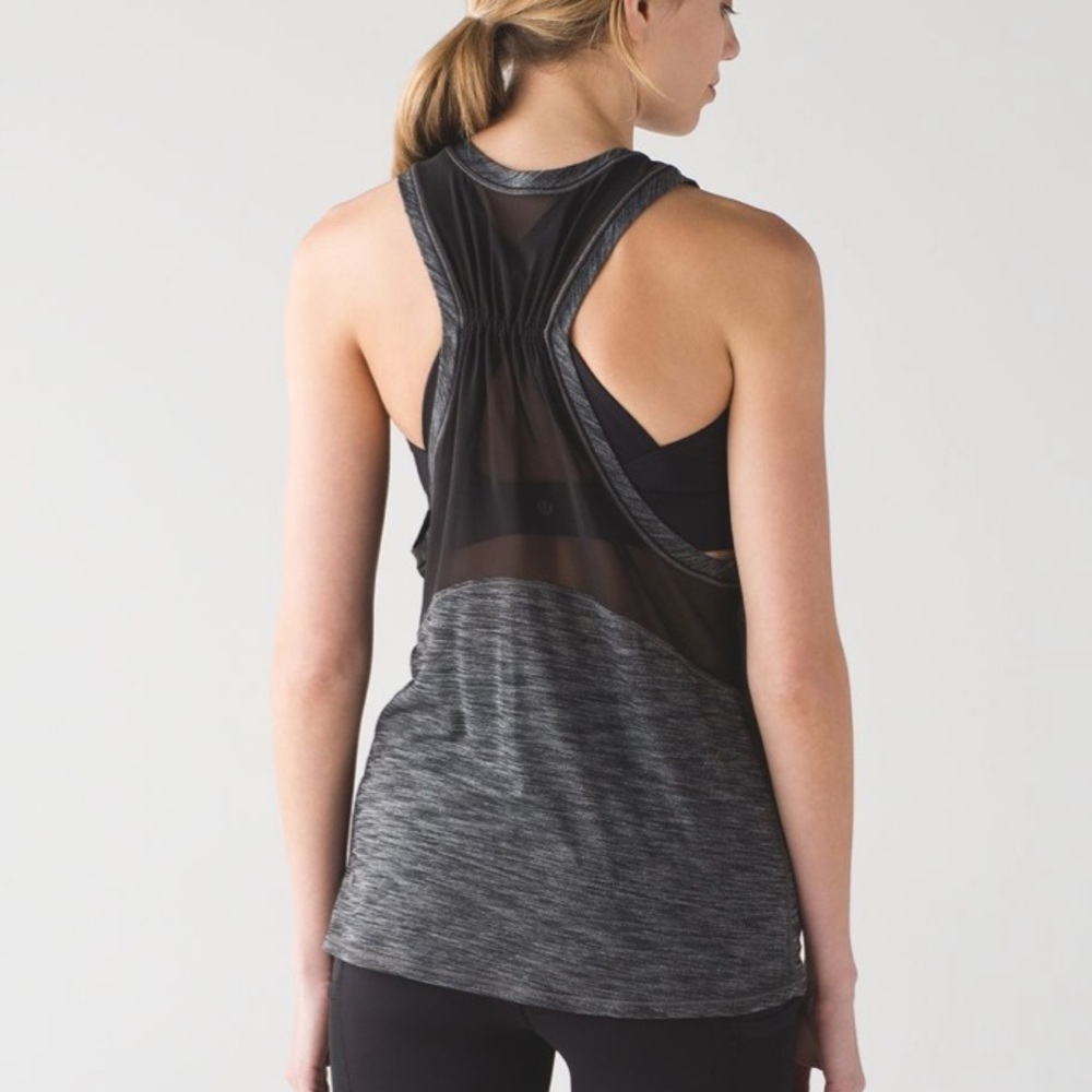 Lululemon Work the Circuit Tank Top Size 6 Built in Bra